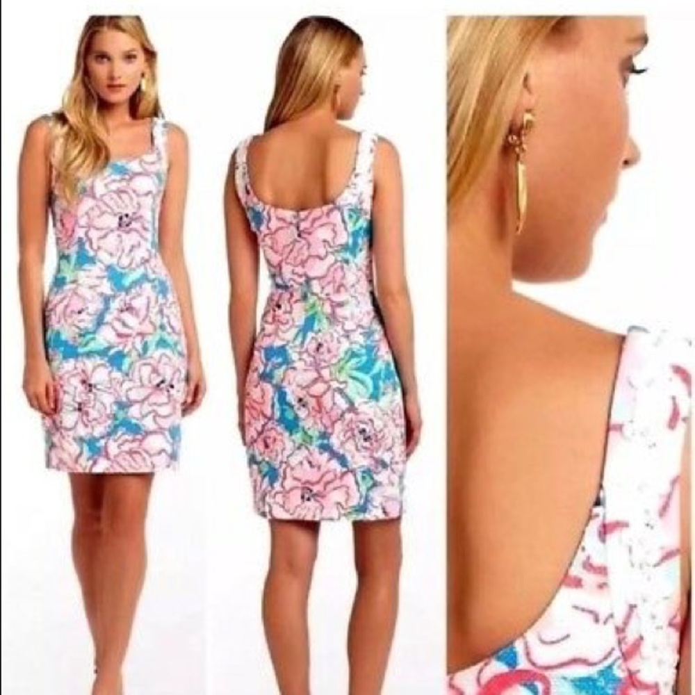 Lilly Pulitzer | dress flutter blue lucky charms